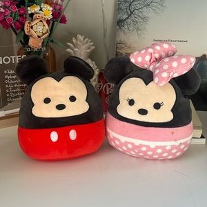 Mickey and Minnie Squishmallow Set